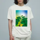 けやきのみらいの枝葉グラフィック オーガニックコットンTシャツ