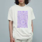 SayoShiotaのイスラム幾何学模様（パープル） Organic Cotton T-Shirt