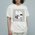 マルティ部屋のむぅるぅみぃ縞入り Organic Cotton T-Shirt