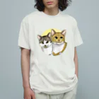 縁-yukari-の琥珀とみかん オーガニックコットンTシャツ