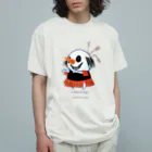 Le souffle blanc@SUZURIのハロウィンコスプレしゅねまん 落ち武者 Organic Cotton T-Shirt