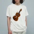 yuri_Violaのゆりヴィオラ🎻🐰🌻グッズ オーガニックコットンTシャツ