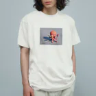 kitomameshaのタコさん Organic Cotton T-Shirt