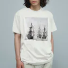 PALA's SHOP　cool、シュール、古風、和風、のダンケルクの戦い ウィレム・ファン・デ・ヴェルデ（I） 1659年 Organic Cotton T-Shirt