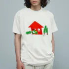 CHACOのシロクマのシロクマと地震 Organic Cotton T-Shirt