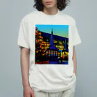 GALLERY misutawoのドイツ 夕暮れのアインベック旧市庁舎 オーガニックコットンTシャツ