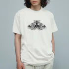 OJIKのイボタガ オーガニックコットンTシャツ