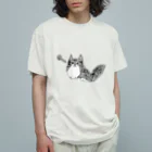 ikimonodaisukishyonenのでか猫Qoo Organic Cotton T-Shirt