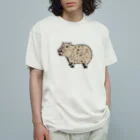 tanuki_msのカピバラ オーガニックコットンTシャツ