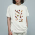 huroshikiのNUTS collection ナッツコレクション オーガニックコットンTシャツ