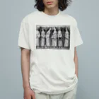 酉島伝法（∴）Dempow Torishimaの背高泡立僧 オーガニックコットンTシャツ