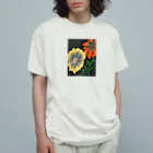 SN-storeの花 オーガニックコットンTシャツ