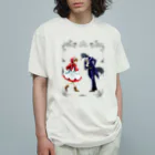 しのつか☯️の赤ずきんお嬢様と狼執事 オーガニックコットンTシャツ