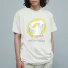 コトリヨガSHOP(Haneyan)のハトヨガ (ギンバト) オーガニックコットンTシャツ