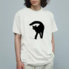 小鳥と映画館の黒猫たんのおちりが堪能出来る権利の付与 ロゴ無し Organic Cotton T-Shirt