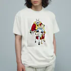 AKZの悪いうさぎと酩酊アリス オーガニックコットンTシャツ