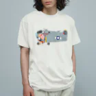 SKULL-2のノーズアートを描くすろくま。爆撃機B-29、横位置 Organic Cotton T-Shirt