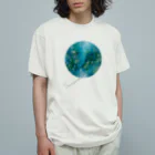 momokoarigaの惑星シリーズ"from planets"Neptune Organic Cotton T-Shirt