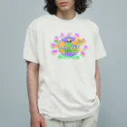 イエネコのム　ガ　ノ　キ　ョ　ウ　チ オーガニックコットンTシャツ