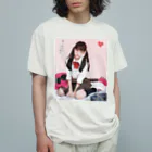 Mahiroshka まひろ朱夏 絵と音楽のギター少女 Organic Cotton T-Shirt