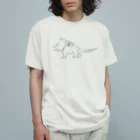 Owl and Potato Creationのスティラコサウルス 子供 ジュラシックランチ Organic Cotton T-Shirt