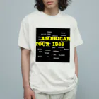 NEON_LINEのAMERICAN TOUR オーガニックコットンTシャツ