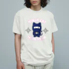 CUTOY MEMORY -可愛いおもちゃの思い出-のにゃんこ忍者 オーガニックコットンTシャツ