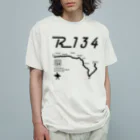 boldandnewのR134_No.006_01_bk Organic Cotton T-Shirt