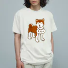 日々好日屋2号店の秋田犬 オーガニックコットンTシャツ