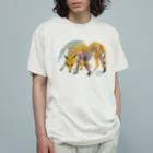 made blueのアカギツネ オーガニックコットンTシャツ