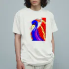 greetenの不死鳥アート  幻想世界 オーガニックコットンTシャツ