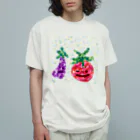 丸福の丸福　なすとトマト Organic Cotton T-Shirt