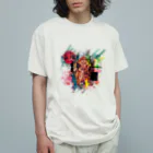 Hayatoteraguchiのboar オーガニックコットンTシャツ