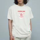 KOBEアニマルレスキューPinkyのダブルリードはお約束！ オーガニックコットンTシャツ