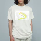 funny dragonのDragon Amarillo オーガニックコットンTシャツ