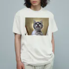 Vegeta_cat22の保護猫ベジータ　神 Organic Cotton T-Shirt