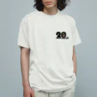 化楽オフィシャルグッズ販売の20周年ワンマンライブT　淡色 オーガニックコットンTシャツ