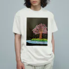 ちくわ村の桜 オーガニックコットンTシャツ