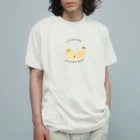 kiki25の眠たいアザラシ オーガニックコットンTシャツ