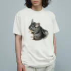 いきもの大好き！ほほえみフレンズのチンチラが好きな人の為のアイテム Organic Cotton T-Shirt