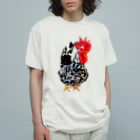 うずぴよの碁石チャボくん オーガニックコットンTシャツ