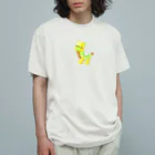 satoayaのアニマルカフェのフルーツアニマル　キウイシカ Organic Cotton T-Shirt