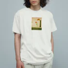 Rat6のFlower オーガニックコットンTシャツ