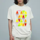 あいてむレインボーの三角のフルーツ Organic Cotton T-Shirt