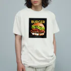 honeycombのBURGER オーガニックコットンTシャツ