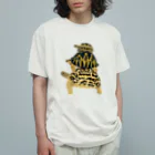 カメの歩みのヒョウモンガメ・ホウシャガメ・ロシアリクガメ オーガニックコットンTシャツ