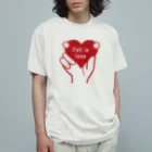 t-shirts-cafeのFall in love Organic Cotton T-Shirt