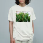 アトリエWindwingのキノコと苔テラリウム オーガニックコットンTシャツ