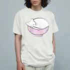 Suzutakaのねこ丼 オーガニックコットンTシャツ
