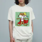 林一歩の十二支のアマゾン_戌クイーン Organic Cotton T-Shirt